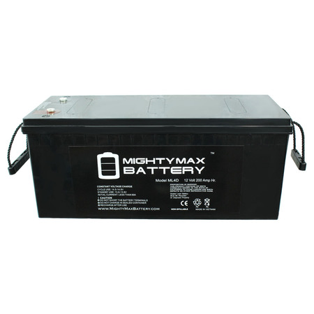 Mighty Max Battery 12-Volt 200 Ah Rechargeable AGM Sealed Lead Acid Battery ML4D